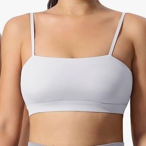 Yeoreo White Bandeau Sports Bra Small